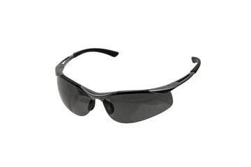 Modern safety goggles for athletes, shooters and workers. Eye protection goggles isolated on white...