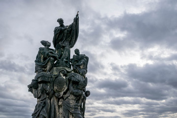 Statue of Francis Xavier, Charles Bridge, Prague