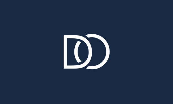 DO OD D O Letter Logo Alphabet Design Template Vector