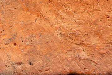 Texture of red clay brick. The surface of the clay material needed to build houses.
