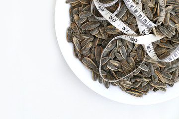 dry roasted and salted sunflower seeds quickly gain unhealthy weight,