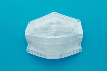 Respiratory medical mask. Medical protective mask isolated. Disposable surgical face mask cover the...