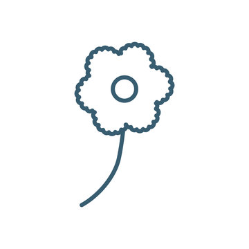 Isolated flower line style icon vector design