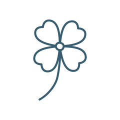 Isolated flower line style icon vector design