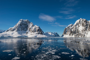 Mountain view in Antarctica