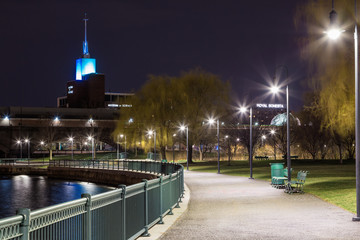 Fototapeta premium Boston City on a Spring Night 