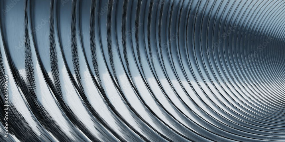 Aufkleber pattern consisting of silver metallic arches. repetitive round shapes. modern design with curved lin