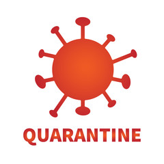 Sign caution coronavirus. Stop coronavirus. Coronavirus outbreak. Coronavirus danger and public health risk disease and flu outbreak. Pandemic medical concept with dangerous cells.Vector illustration