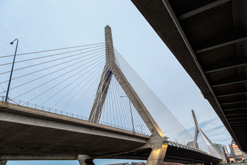 Fototapeta premium Leonard P. Zakim Bunker Hill Memorial Bridge, Boston, Massachusetts
