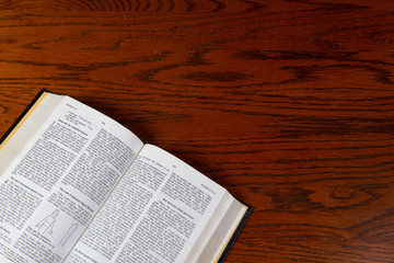 bible on a table