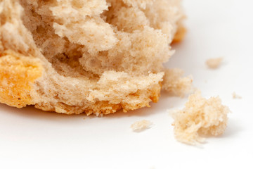 Close up shot of a bread