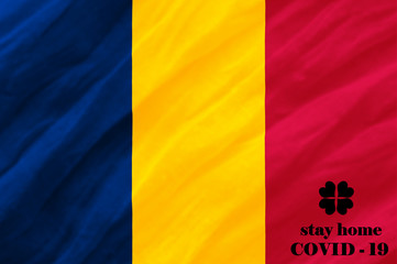 Stay Home . Coronavirus epidemic, word COVID-19. COVID-19 infection concept. Chad