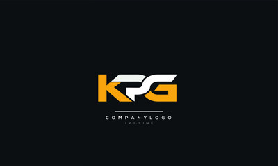 KPG Letter Logo Design Template Vector