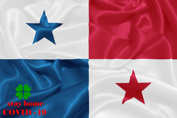 Stay Home . Coronavirus epidemic, word COVID-19. COVID-19 infection concept.Panama