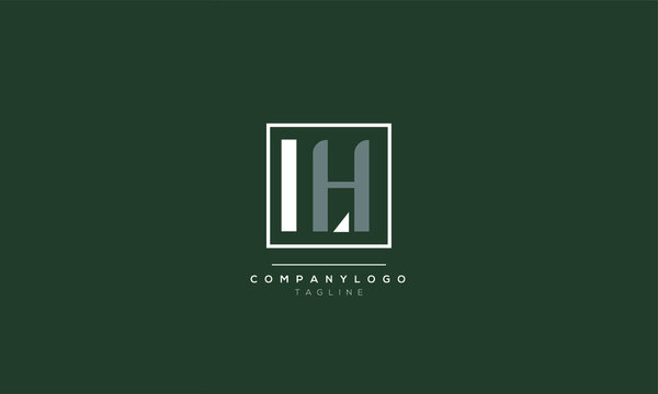 LH Letter Logo Design Template Vector