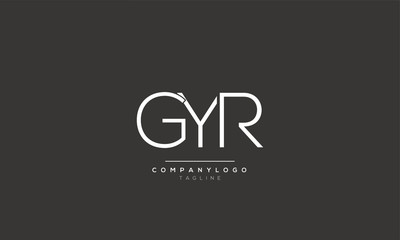 GYR Letter Logo Design Template Vector