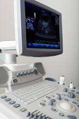 Ultrasound machine at the vet