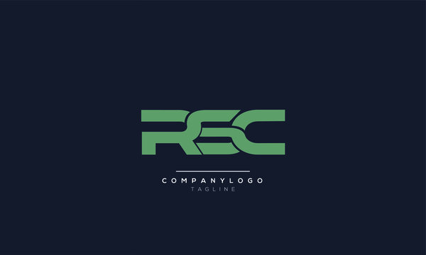 RSC Letter Logo Design Template Vector