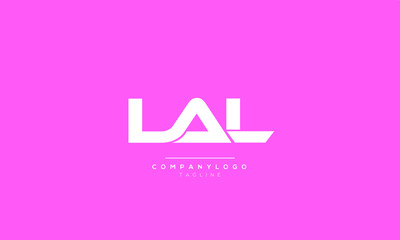 LAL Letter Logo Design Template Vector