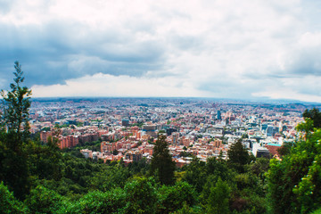Fototapeta na wymiar La Candelaria is the most famous neighborhood in Bogotá, Colombia