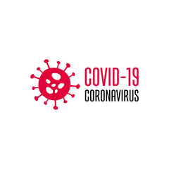 Sign caution coronavirus. Stop coronavirus. Coronavirus outbreak. Coronavirus danger and public health risk disease and flu outbreak. Pandemic medical concept with dangerous cells.Vector illustration