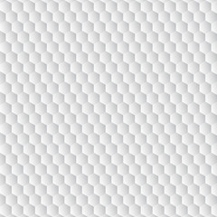 White abstract geometric hexagon background.