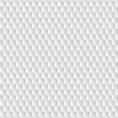 White abstract geometric hexagon background.