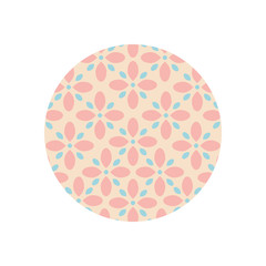 Isolated flowers flat block style icon vector design