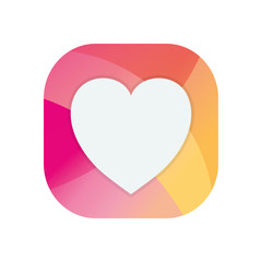 Isolated heart block flat style icon vector design