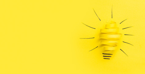 Creative new idea. Innovation, brainstorming, solution concepts.