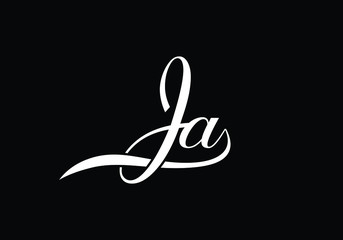 J A, JA Initial Letter Logo design vector template, Graphic Alphabet Symbol for Corporate Business Identity