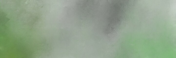 abstract painting background graphic with dark sea green, dim gray and silver colors and space for text or image. can be used as horizontal background texture