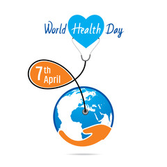 world health day concept design