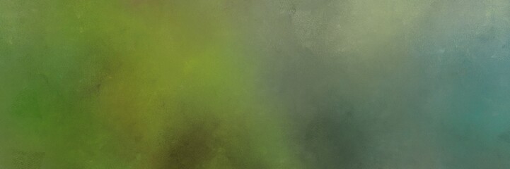 abstract painting background graphic with dark olive green and pastel brown colors and space for text or image. can be used as horizontal header or banner orientation