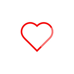 Heart line icon. Vector love logo. Stock illustration