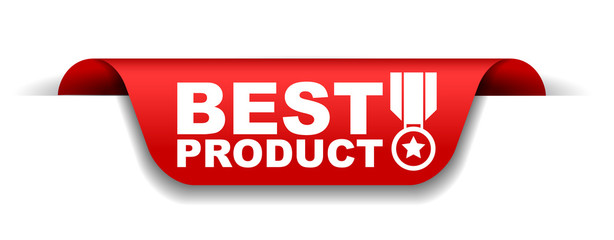 red vector illustration banner best product
