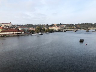 view of the river in prague