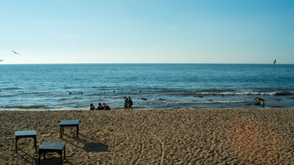 Bright Blue Ocean Beach In Puerto Vallarta Mexico