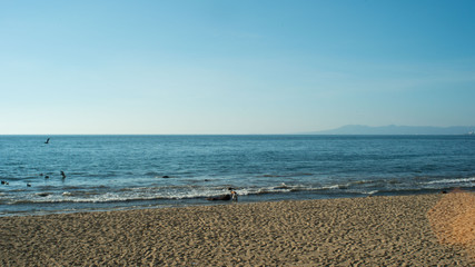 Bright Blue Ocean Beach In Puerto Vallarta Mexico