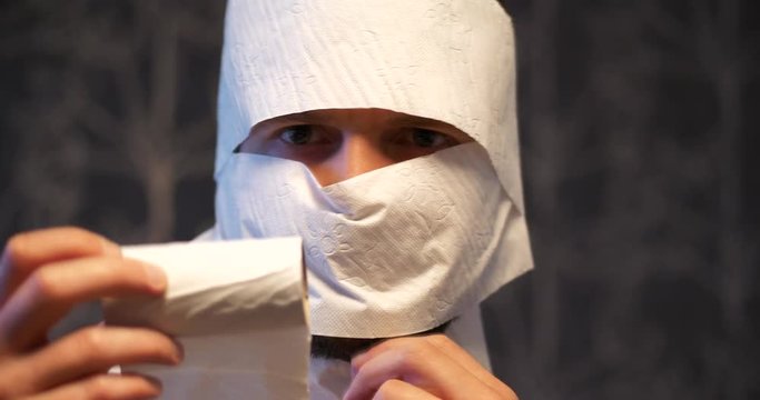 Toilet paper, Coronavirus hypochondria concept