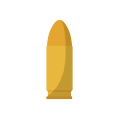 Isolated military bullet flat style icon vector design