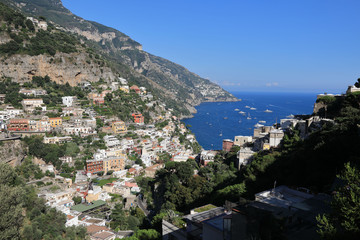 Naklejka na ściany i meble View of Amalfi Coast, Italy