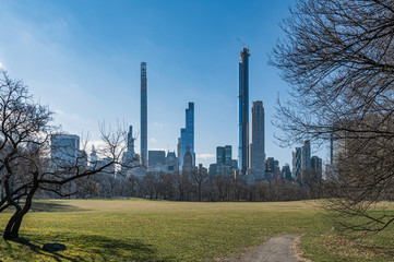 New York Skyline aus Central Park gesehen