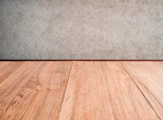 empty room with wooden floor interior background