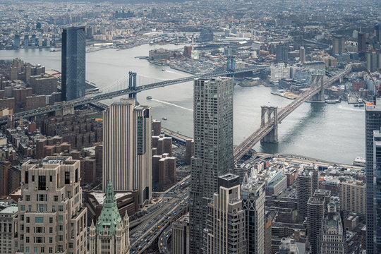 Luftbild Brooklyn Bridge