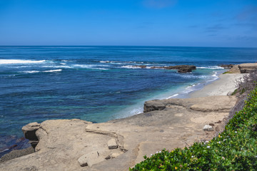 Rocky Shoreline in La Jolla, San Diego, California