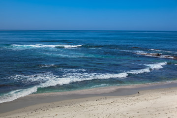Sandy Beach in La Jolla, San Diego California