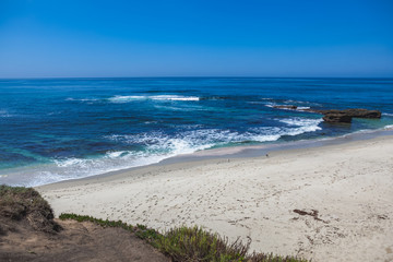 Sandy Beach in La Jolla, San Diego California