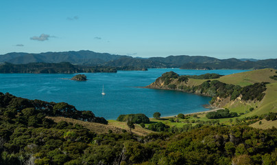 Fototapeta na wymiar Bay of Islands in Northland New Zealand