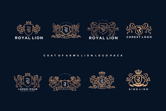 coat of arms griffin logo pack